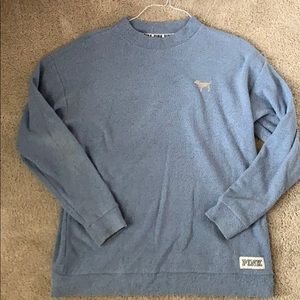 PINK Sky Blue Tight-woven Pullover